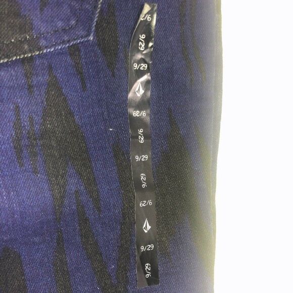 Volcom Stix Skinny Shortie Fit Black And Blue Wome - Picture 4 of 7